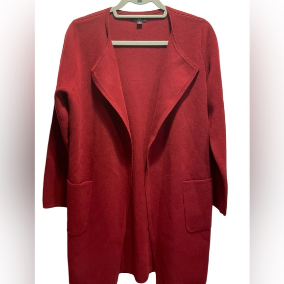 ** J Crew 365 Open Front Stretch Shawl Long Cardigan Sweater - Picture 1 of 7